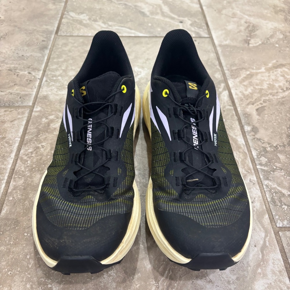 Salomon S/LAB Genesis Trail Running Shoes Black Yellow Matryx 474437 Womens 9 - Picture 5 of 14